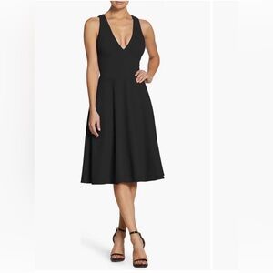 Dress the Population Classic Black Midi Dress